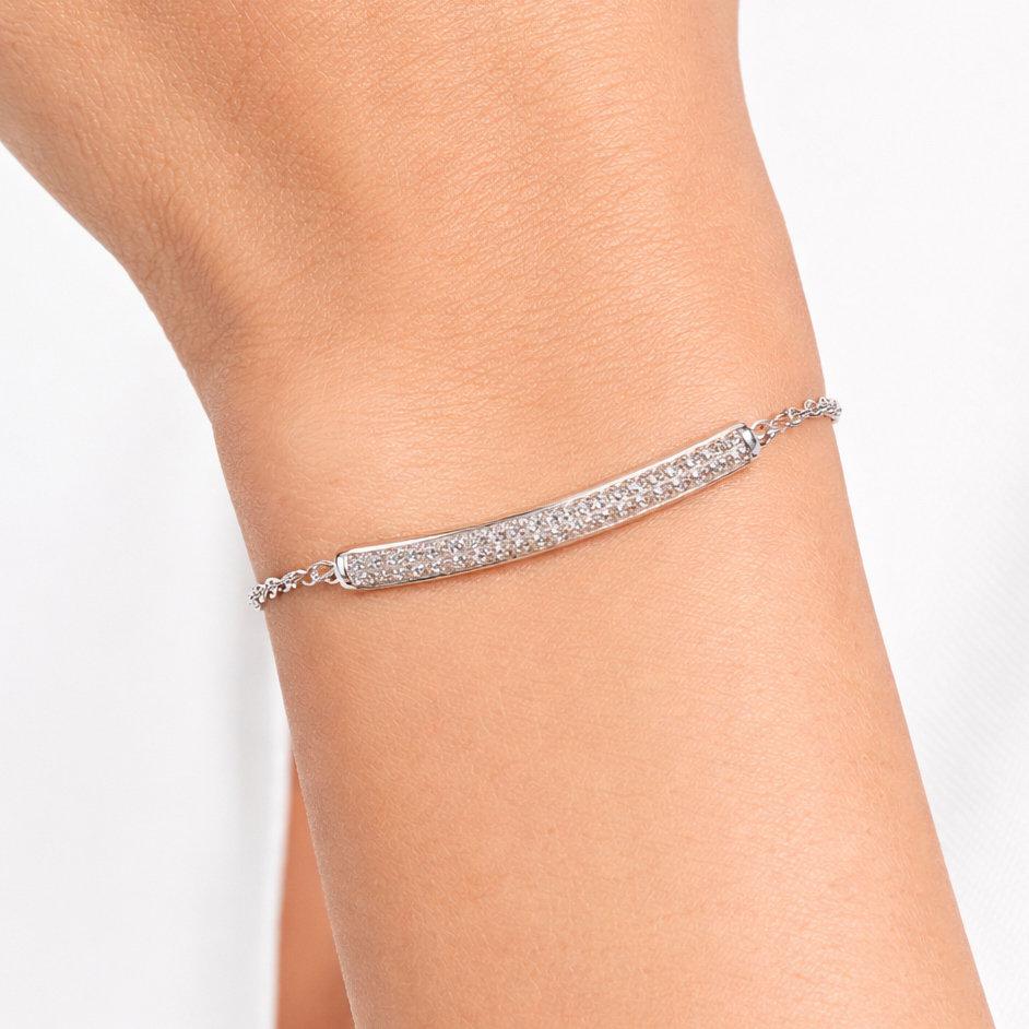 PULSO BRILLOS LINEAL PLATA 925