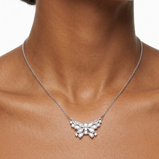 CADENA CON DIJE DE MARIPOSA PLATA 925