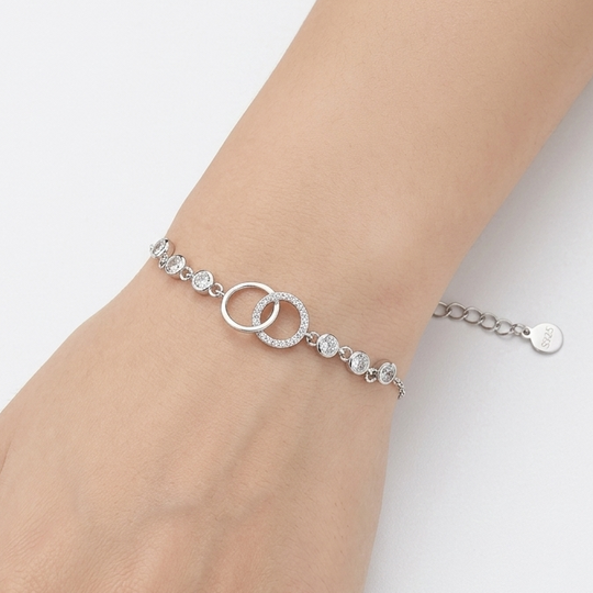 PULSO CIRCULOS PLATA 925