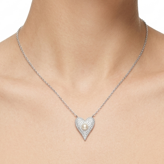 CADENA DIJE CORAZON PLATA 925