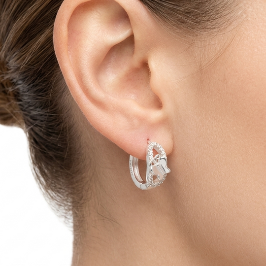HUGGIE MARIPOSA PLATA 925 #278