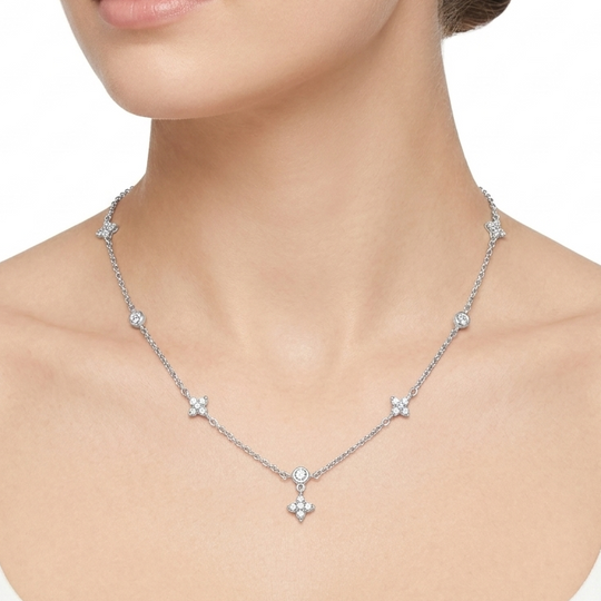 CADENA ESTRELLAS PLATA 925