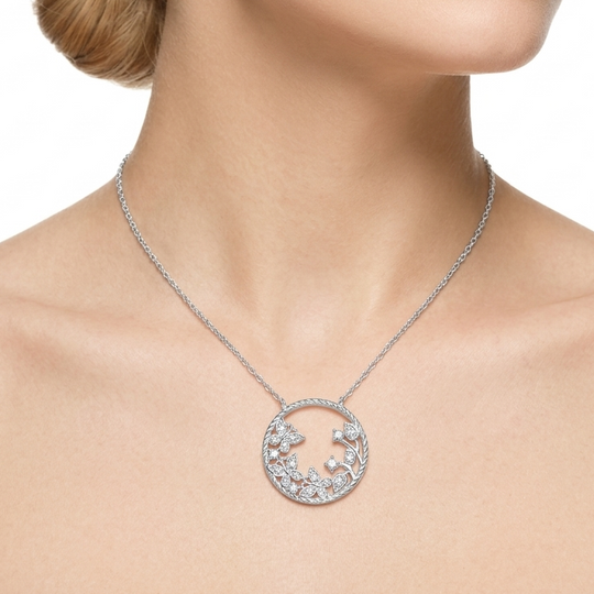 CADENA CON DIJE MARIPOSA PLATA 925