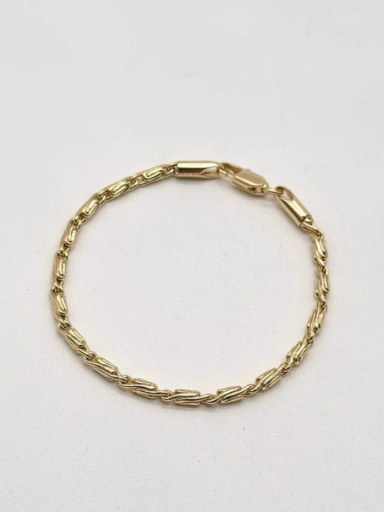 Pulsera bizentino – Chapa de Oro 18K | MAEL