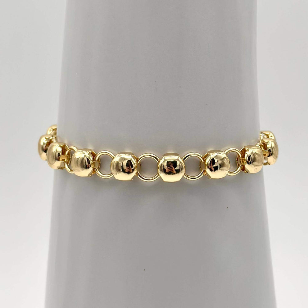 Pulsera Bolitas – Chapa de Oro 18K | MAEL