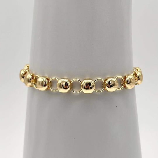 Pulsera Bolitas – Chapa de Oro 18K | MAEL