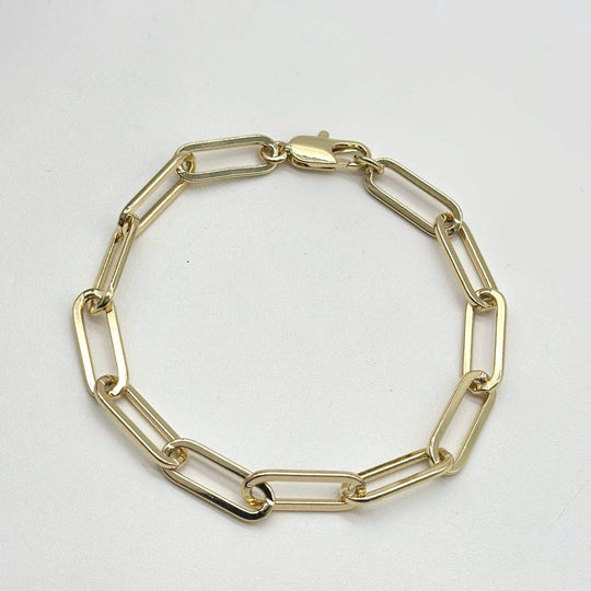 Pulsera Eslabon – Chapa de Oro 18K | MAEL