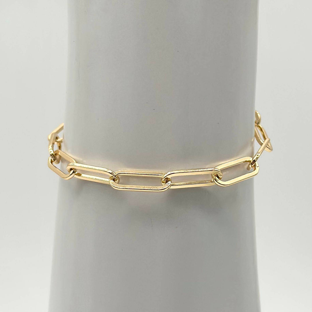 Pulsera Eslabon – Chapa de Oro 18K | MAEL