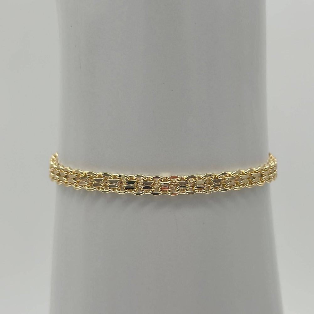 Pulsera Garibaldi – Chapa de Oro 18K | MAEL