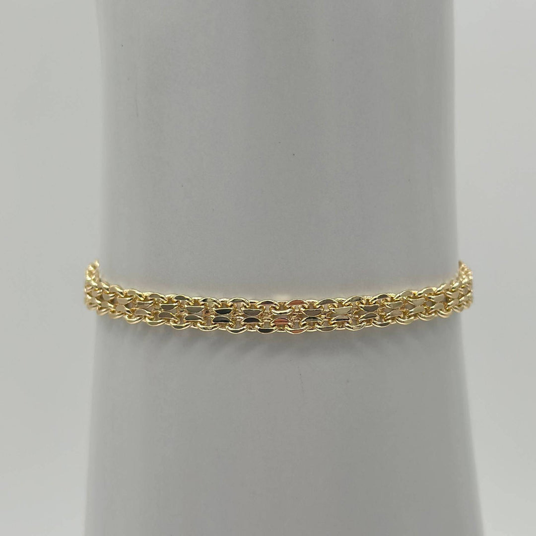 Pulsera Garibaldi – Chapa de Oro 18K | MAEL