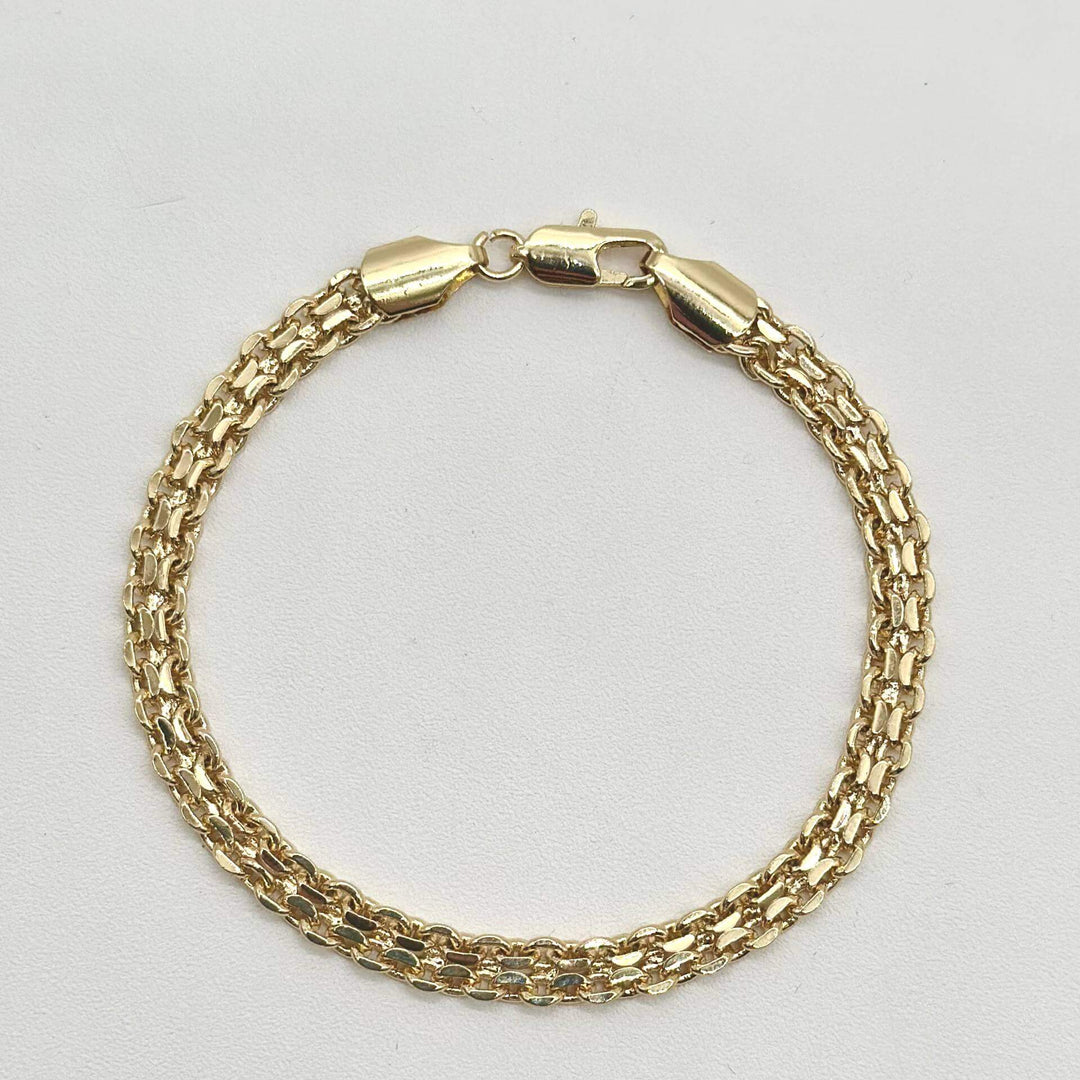 Pulsera Garibaldi – Chapa de Oro 18K | MAEL