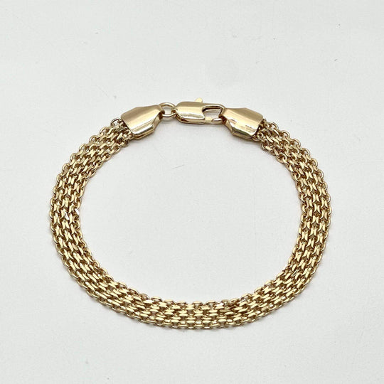 Pulsera Petatillo – Chapa de Oro 18K | MAEL