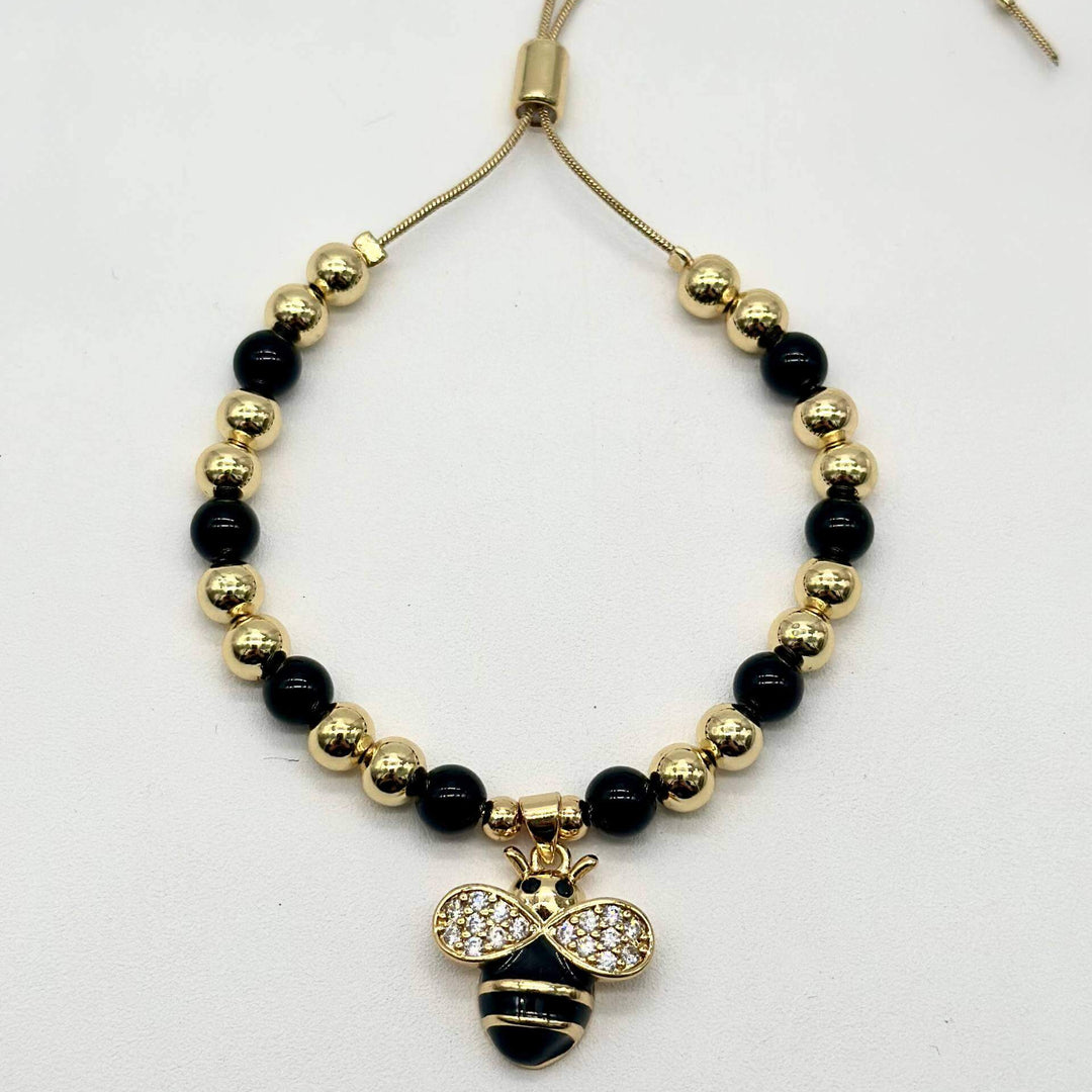 Pulsera abeja – Chapa de Oro 18K | MAEL
