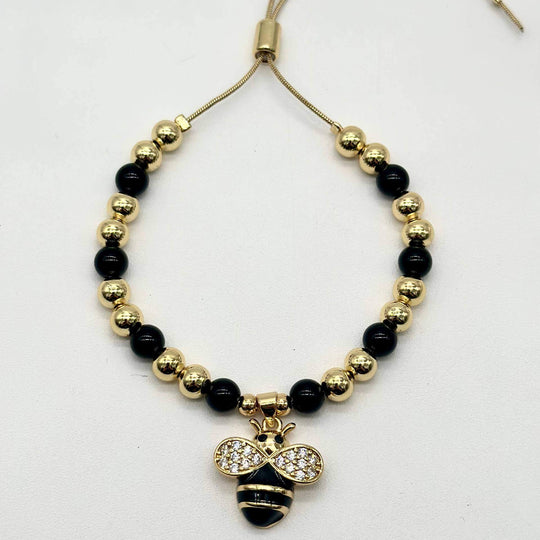 Pulsera abeja – Chapa de Oro 18K | MAEL