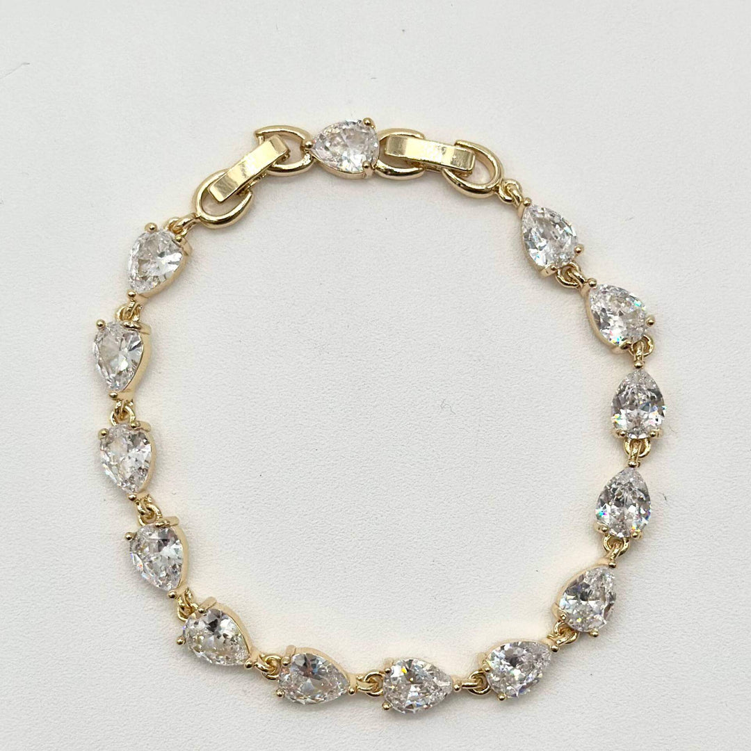 Pulsera Zirconia – Chapa de Oro 18K | MAEL