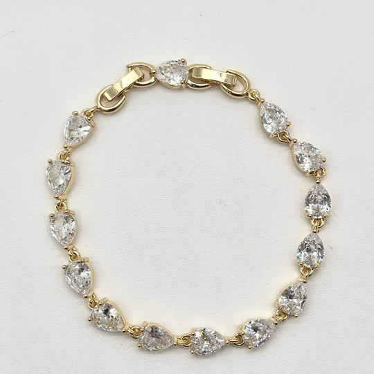 Pulsera Zirconia – Chapa de Oro 18K | MAEL