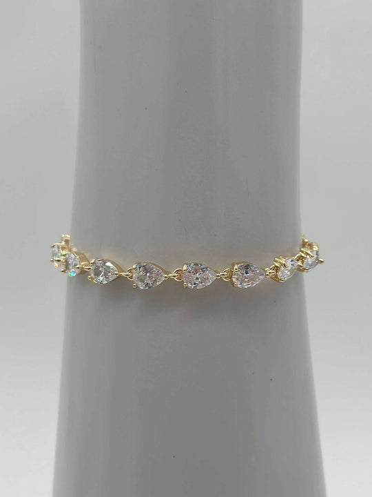 Pulsera Zirconia – Chapa de Oro 18K | MAEL