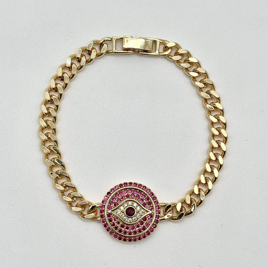 Pulsera ojo turco– Chapa de Oro 18K | MAEL