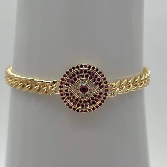 Pulsera ojo turco– Chapa de Oro 18K | MAEL