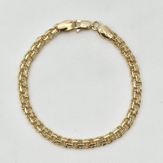 Pulsera tejido chino– Chapa de Oro 18K | MAEL