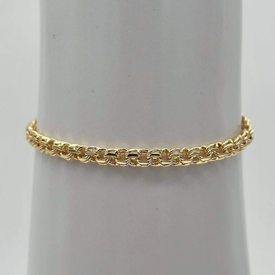 Pulsera tejido chino– Chapa de Oro 18K | MAEL