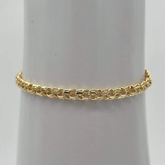 Pulsera tejido chino– Chapa de Oro 18K | MAEL