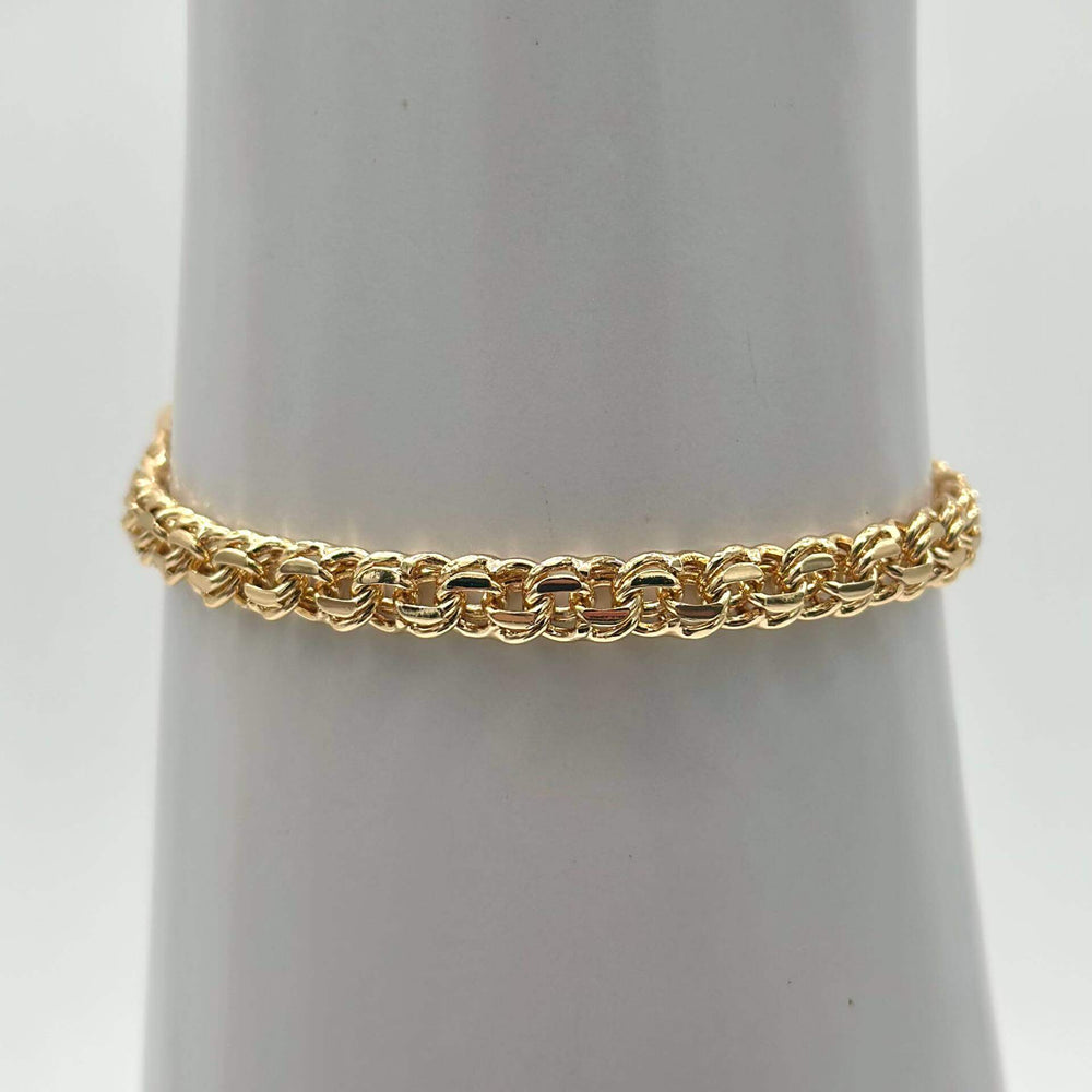 Pulsera tejido chino – Chapa de Oro 18K | MAEL