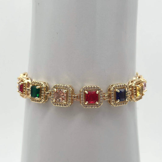 Pulsera colores – Chapa de Oro 18K | MAEL