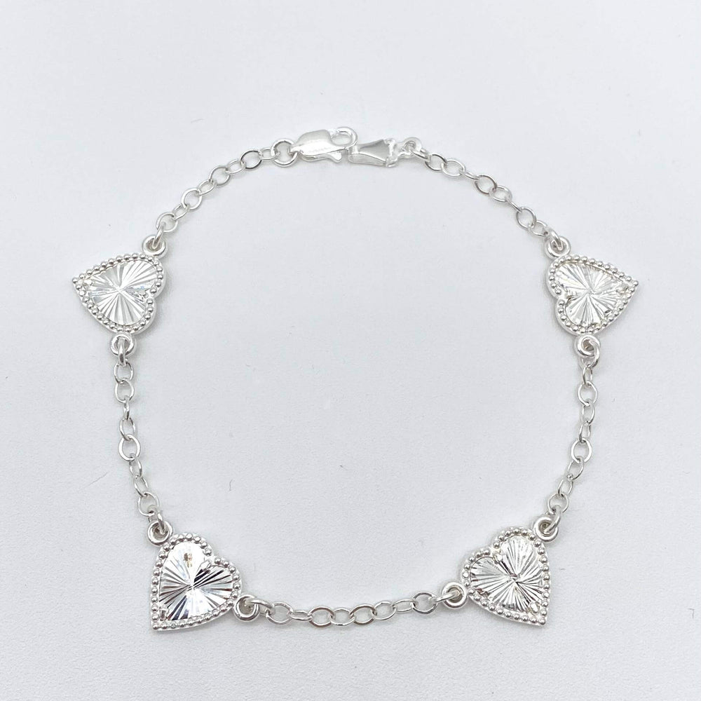 PULSO CORAZONES PLATA 925