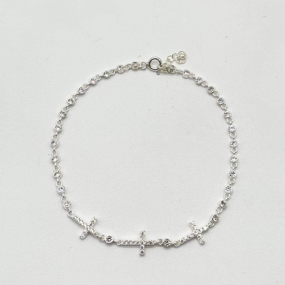 PULSO CRUCES PLATA 925