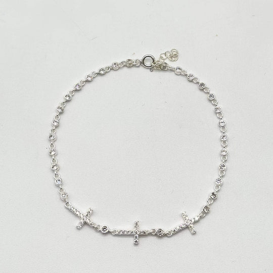 PULSO CRUCES PLATA 925