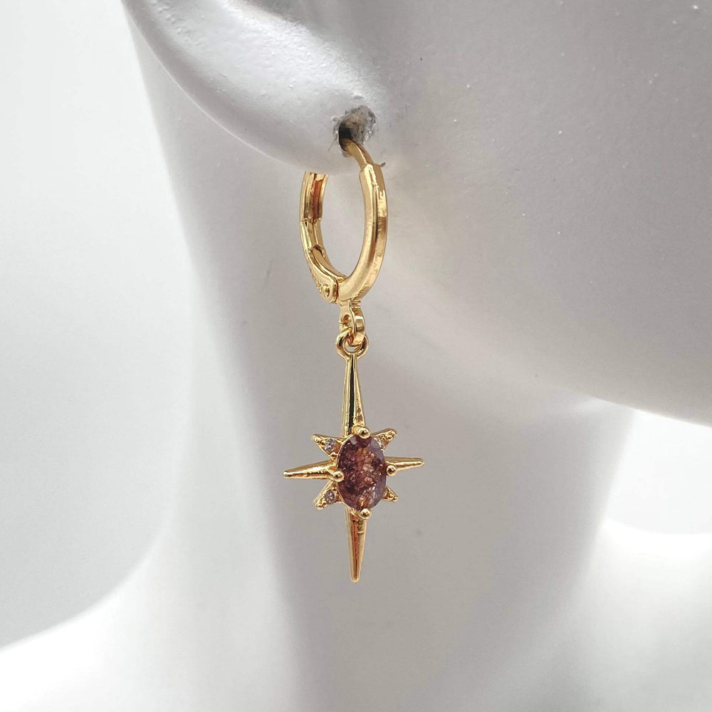 Huggie estrella – Chapa de Oro 18K | MAEL