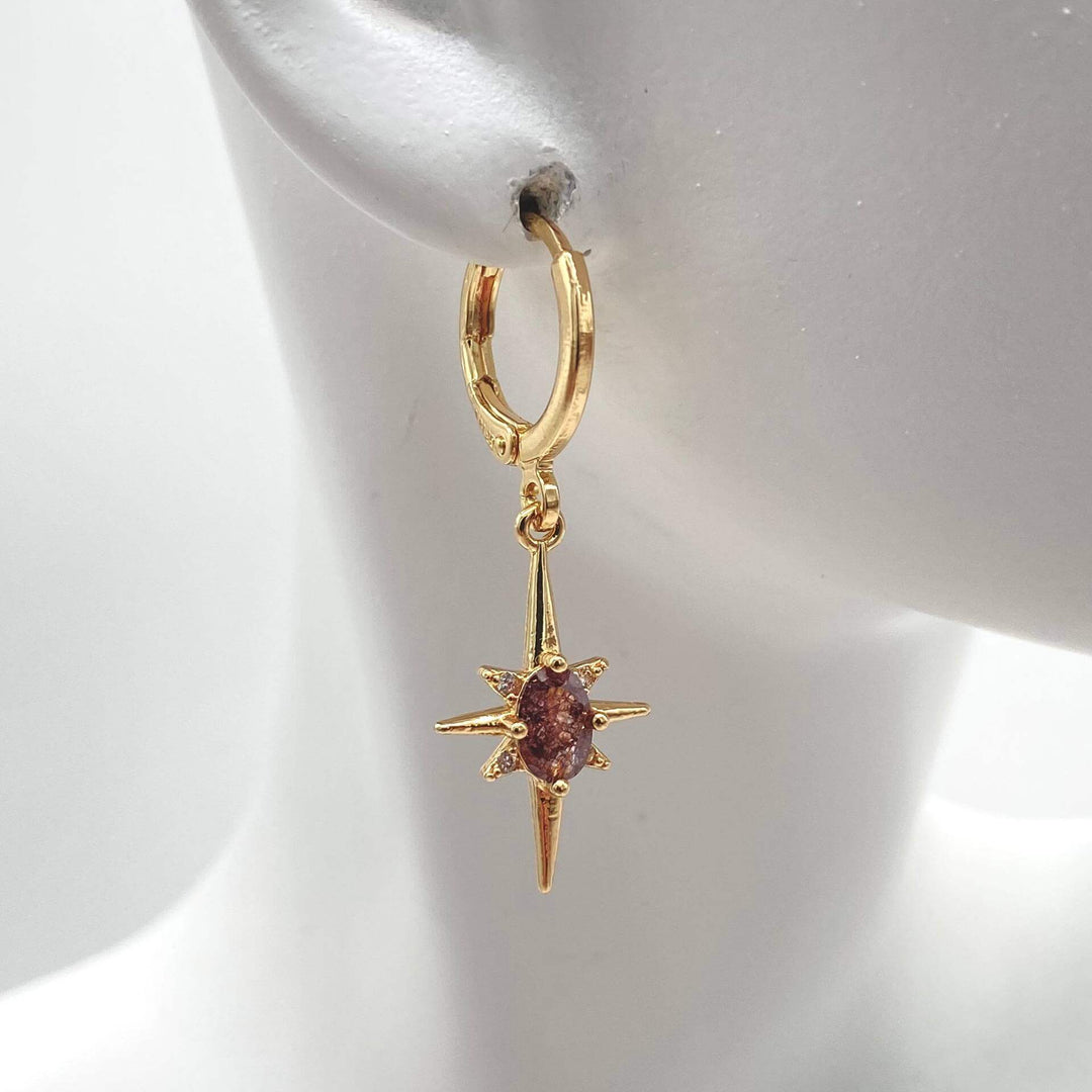 Huggie estrella – Chapa de Oro 18K | MAEL