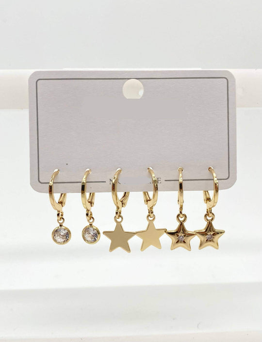 Set de aretes– Chapa de Oro 18K | MAEL