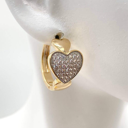 Huggie corazon – Chapa de Oro 18K | MAEL