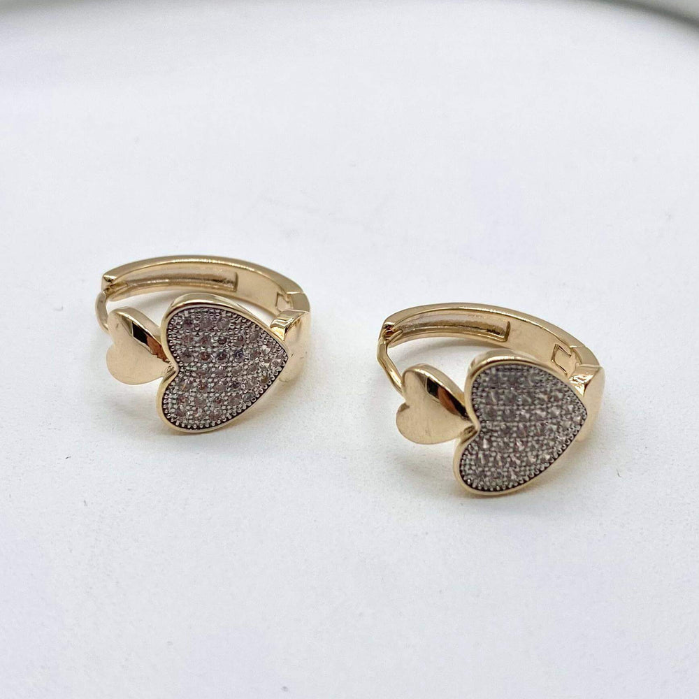 Huggie corazon – Chapa de Oro 18K | MAEL