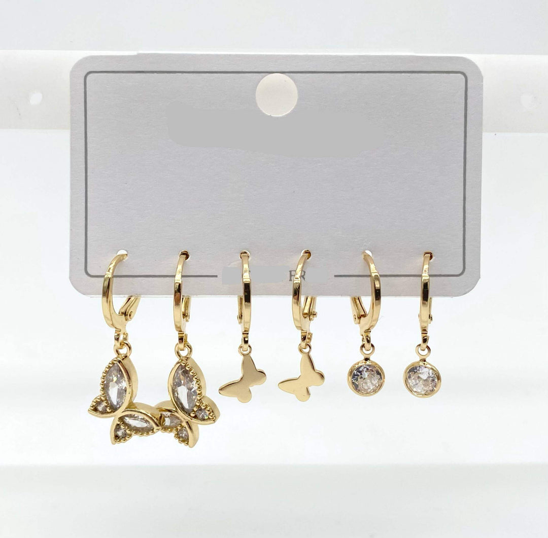 Set de aretes – Chapa de oro 18K | MAEL