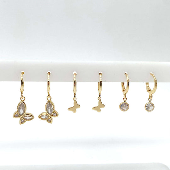 Set de aretes – Chapa de oro 18K | MAEL