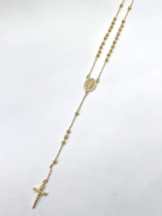 Rosario virgen guadalupe – Chapa de Oro 18K | MAEL