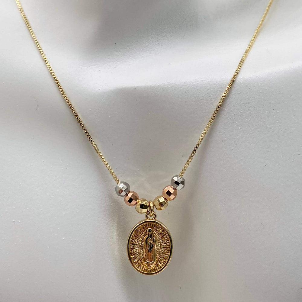 Collar virgen de guadalupe – Chapa de Oro 18K | MAEL