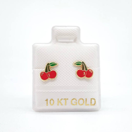 BROQUEL CEREZA ORO 10K