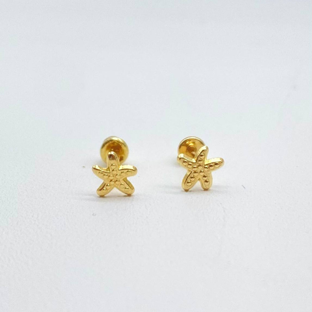 BROQUEL ORO 10K ESTRELLA DE MAR