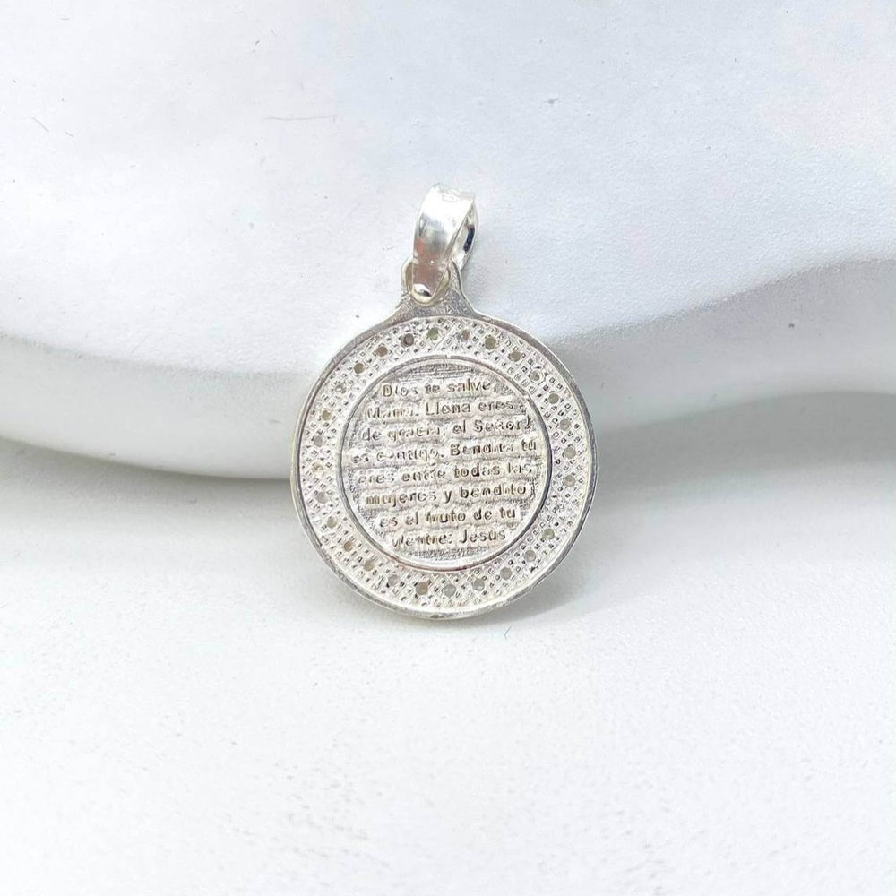 MEDALLA VIRGEN GUADALUPE PLATA 925