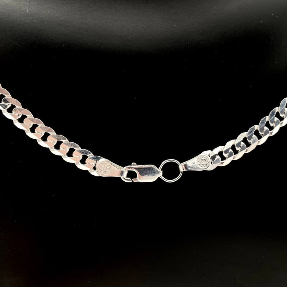 CADENA BARBADO PLATA 925