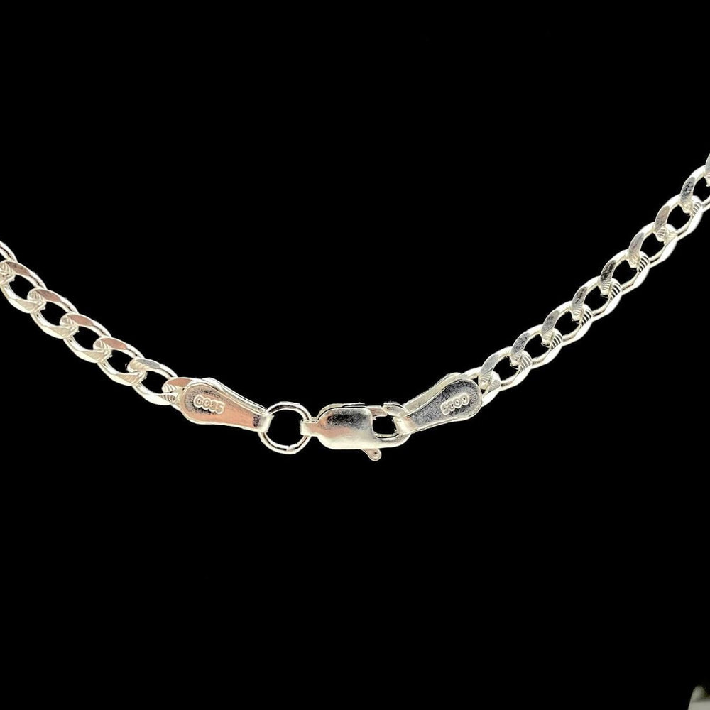 CADENA BARBADO PLATA 925