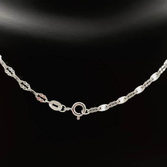 CADENA GUCII TORCIDO PLATA 925