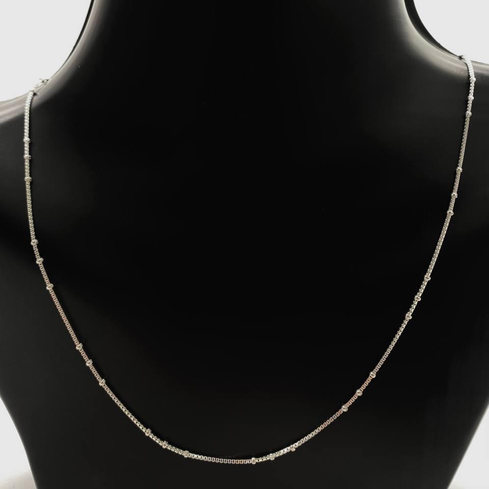 CADENA BOLITAS PLATA 925