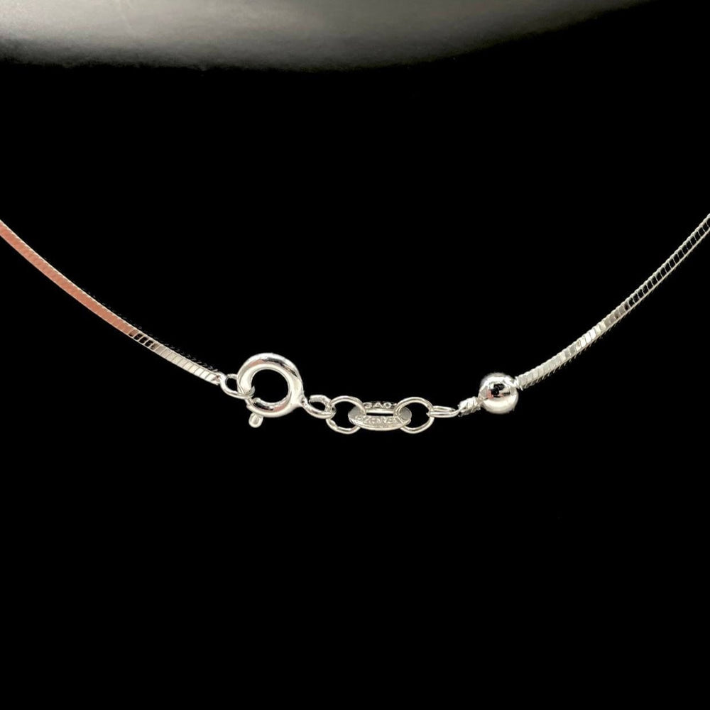 CADENA BOLA COLA DE RATA PLATA 925
