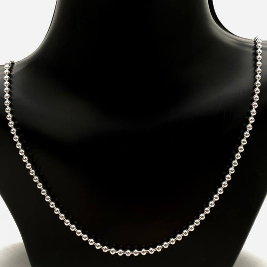 CADENA MILITAR PLATA 925