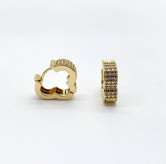 HUGGIE CHAPA DE ORO 18K